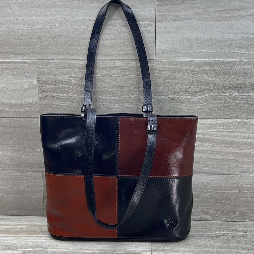 NWT Patricia Nash Leather Colorblock Tote Purse W/Dustbag